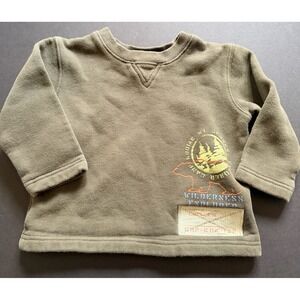 Vintage Carter's Wilderness Explorer Camp Kodiak Bear Sweatshirt 2T